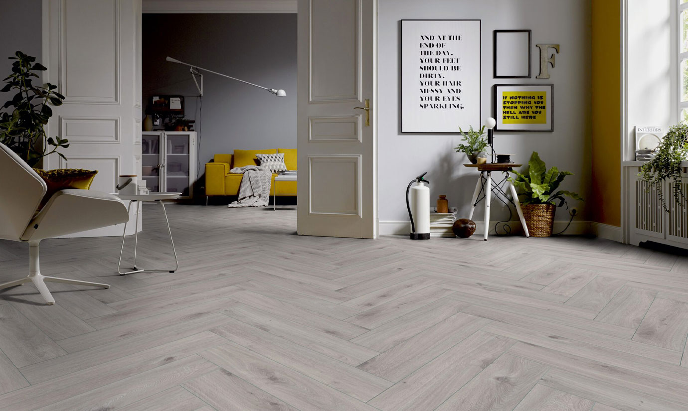 TER HÜRNE Laminat Eiche Igloo 4-seitige V-Fuge Y07 | Herringbone Edition-4012853162299