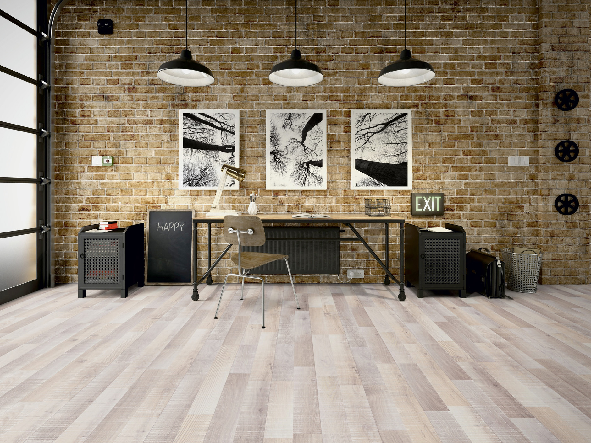 TER HÜRNE Laminat Eiche sägerau-grauweiß Schiffsboden 2-Stab F10 | Classic Line-4012853068454