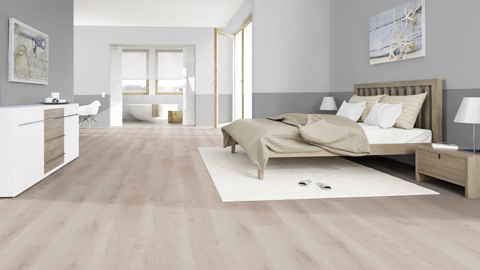 TER HÜRNE Vinylboden Eiche Borkum beige Lange Landhausdiele F04 | Pure Choice Compact | 26 m²-4012853128554 guenstig bei bodenverkauf.de kaufen TER HÜRNE Vinylboden Eiche Borkum beige Lange Landhausdiele F04 | Pure Choice Compact | 26 m²-4012853128554
