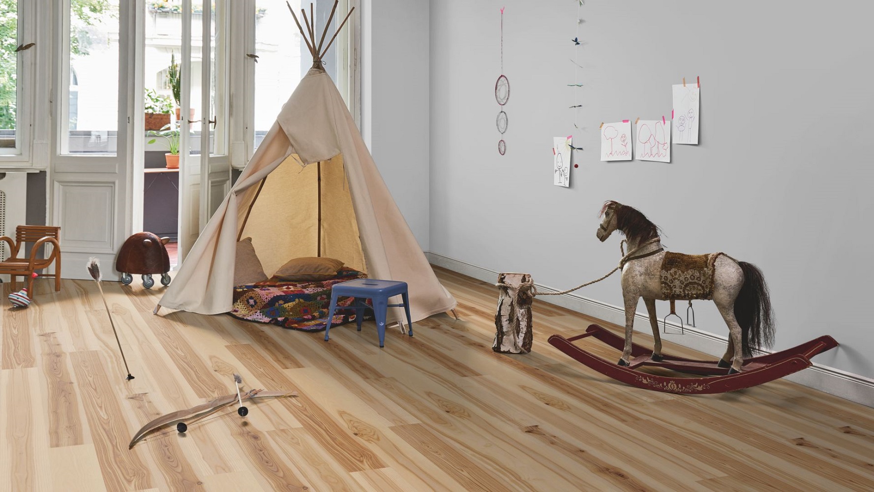 PARADOR Parkett Esche Living Landhausdiele naturgeölt plus 4-seitige Fase | Classic 3060 | 14 m²-4014809197003