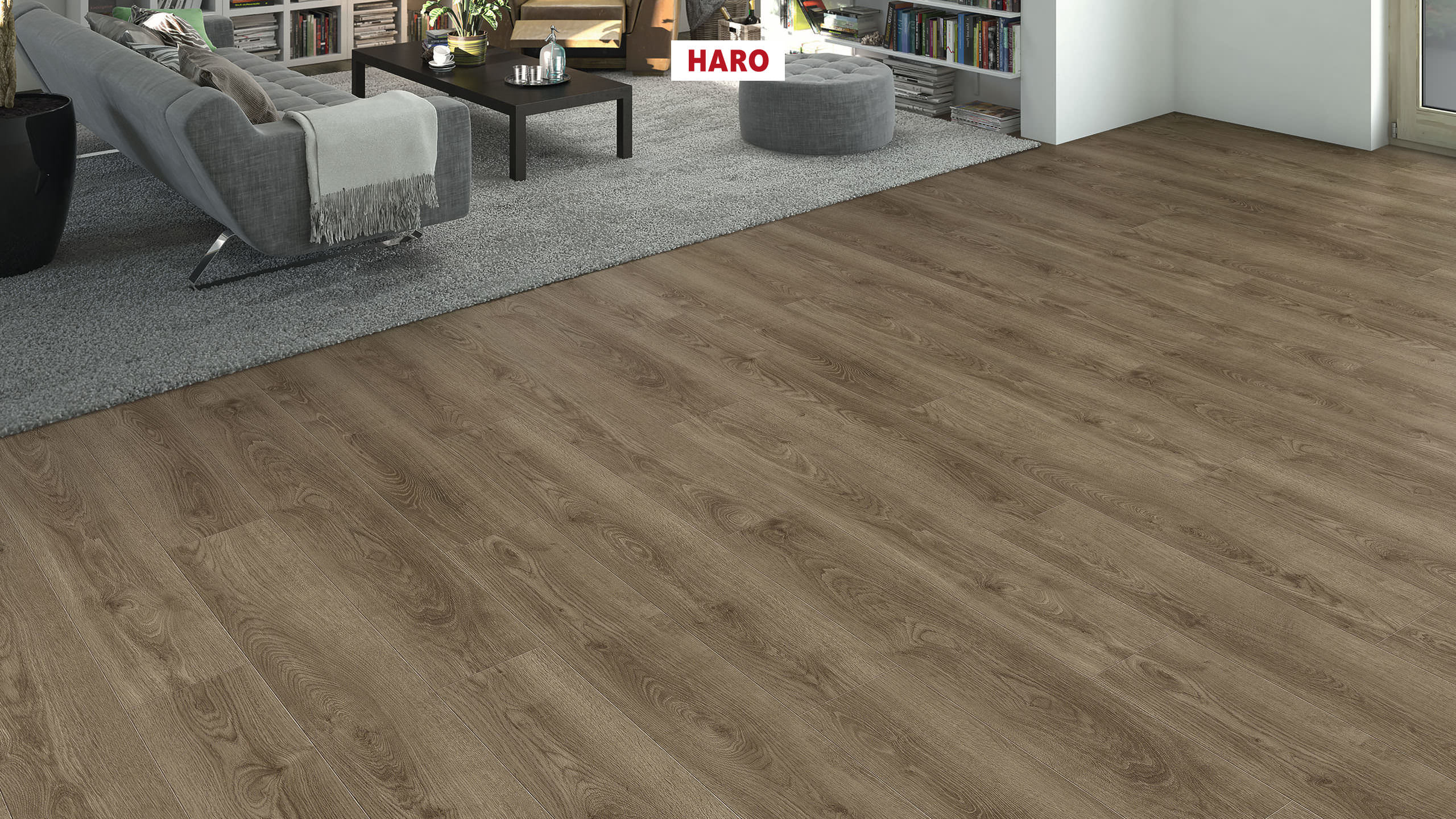 HARO Designboden Eiche Victoria samtbraun Landhausdiele 4V | DISANO WaveAqua | 2. Wahl | 15,5 m²-4018427471781