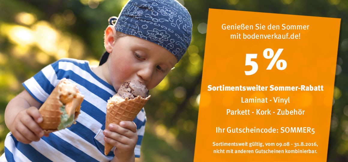 Sommer-Rabatt auf bodenverkauf.de!