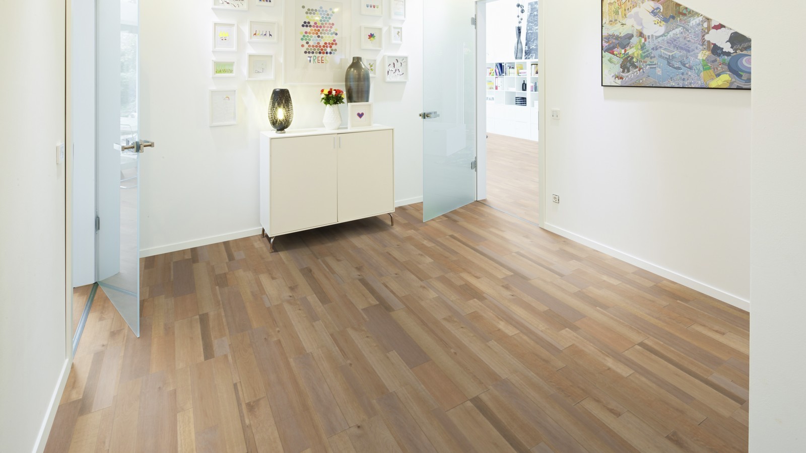 TER HÜRNE Design-Vinylboden Eiche Malmedy beige Mehrstab G07 | Bright Choice Compact-4012853128578