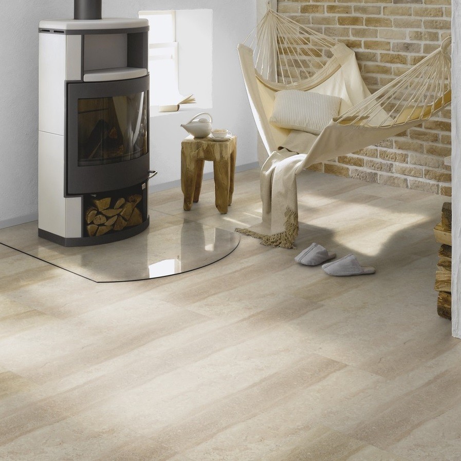 TER HÜRNE Vinylboden Stein Nizza hellbeige Naturstein J03 | Stone Choice Compact-4012853128639