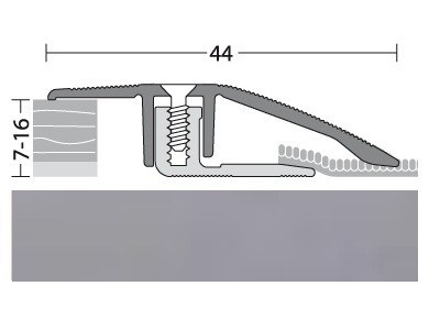 PRINZ Anpassungsprofil Aluminium Edelstahl 100 cm-4012406207828