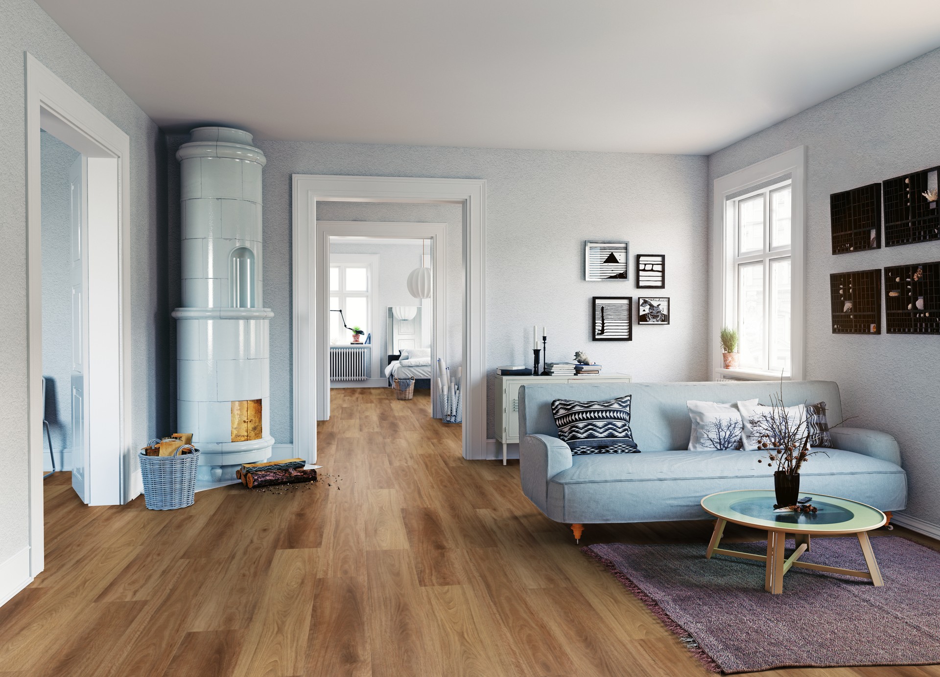 TER HÜRNE Design-Vinylboden Doussie Damaskus Lange Landhausdiele D06 | Grand Choice Perform-4012853152078