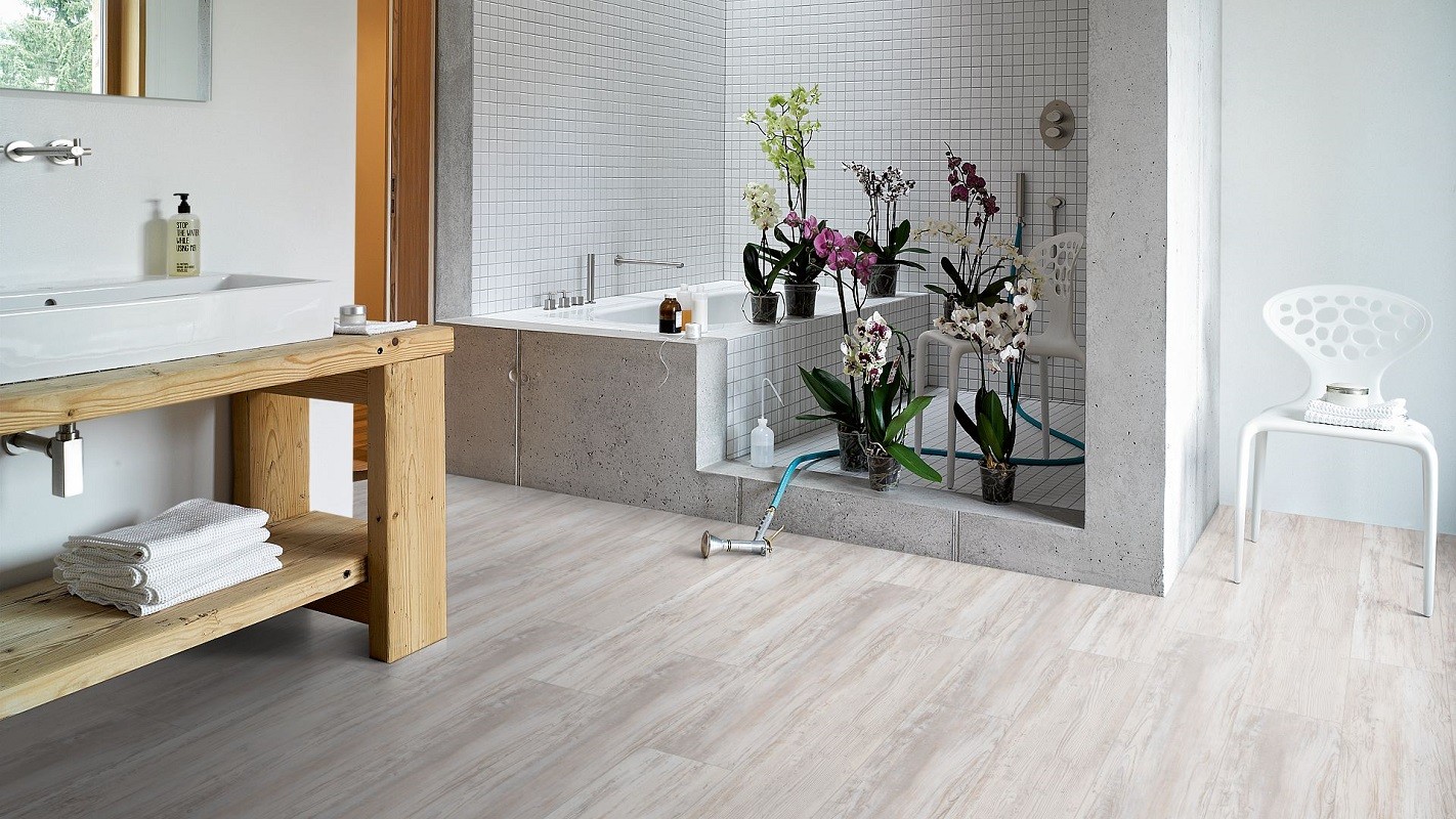 PARADOR Vinylboden Pinie skandinavisch weiß Landhausdiele Gebürstete Struktur | Basic 30-4014809191780