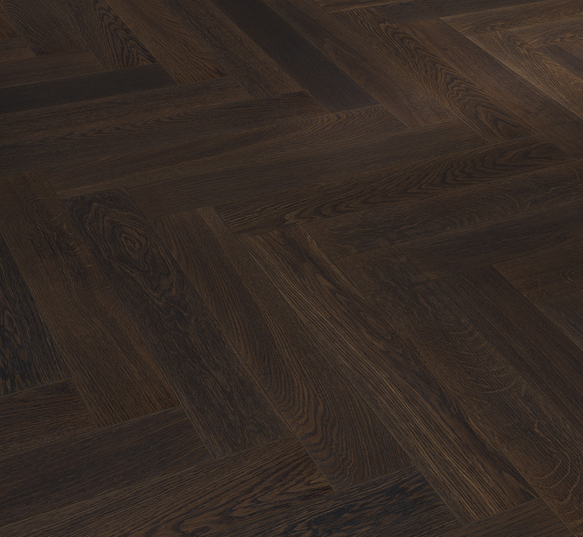 PARADOR Parkett Eiche kerngeräuchert Stab Fischgrät lackversiegelt Minifase | Trendtime 3-4014809240457