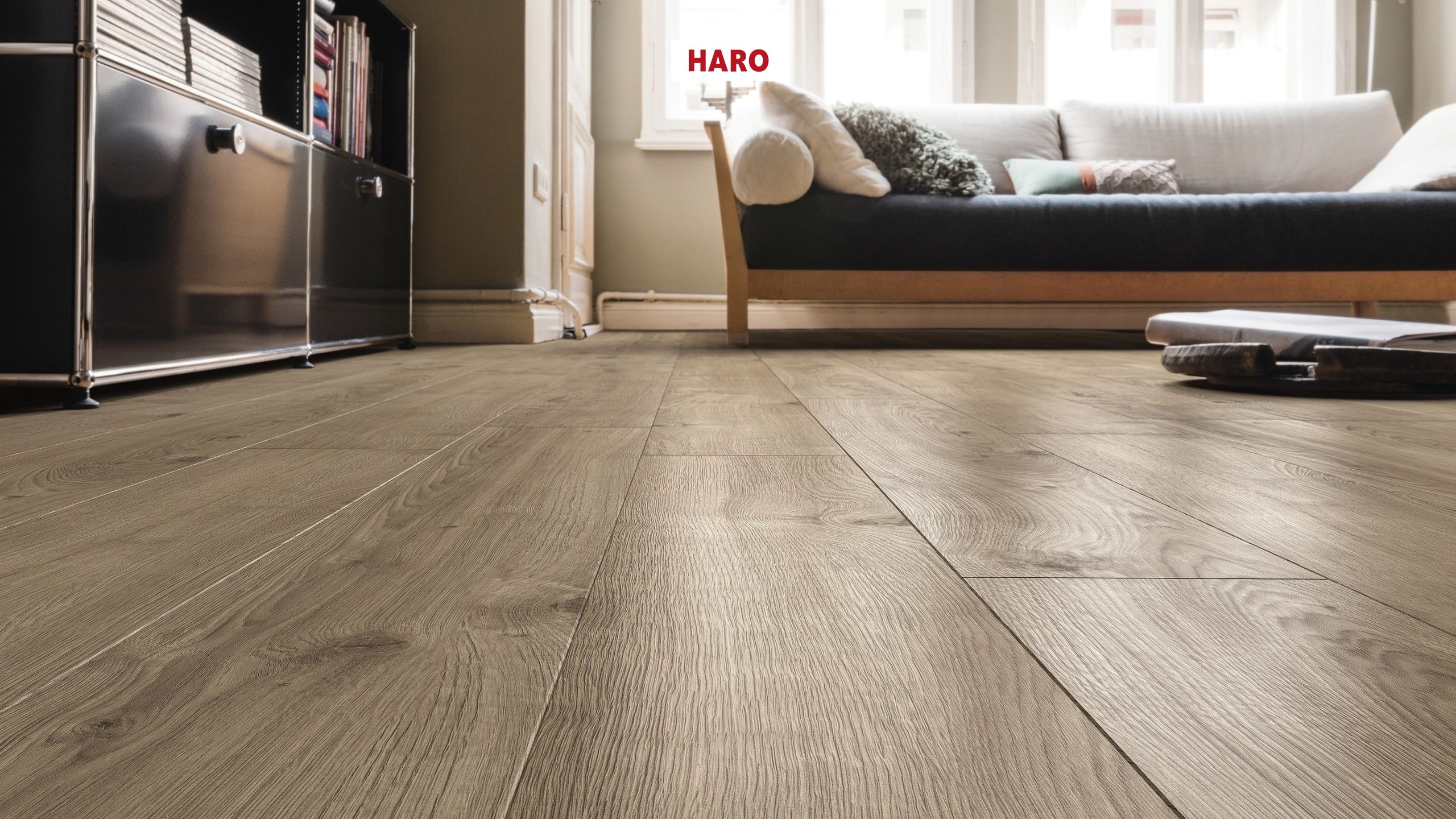 HARO Korkboden Arteo XL 4V Eiche Portland dunkelgrau permaDur | Corkett-4018427427283