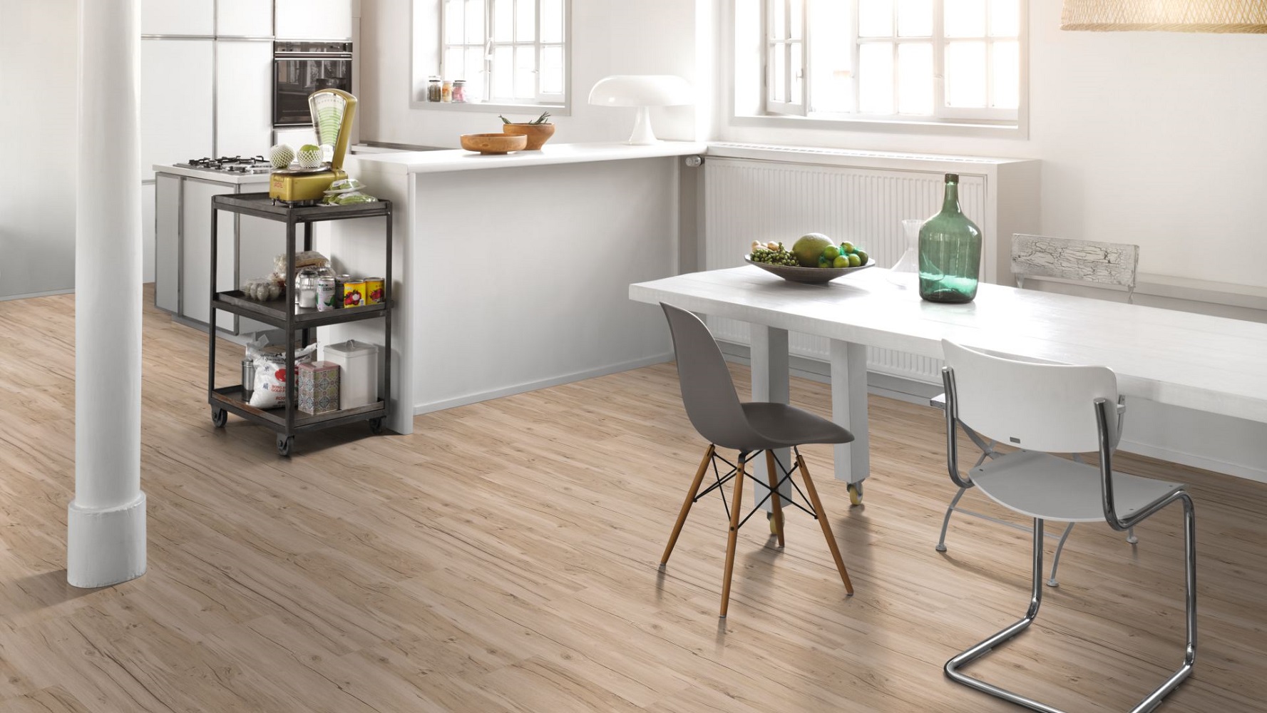 PARADOR Vinylboden Eiche Memory geschliffen Landhausdiele Gebürstete Struktur | Basic 30-4014809191766