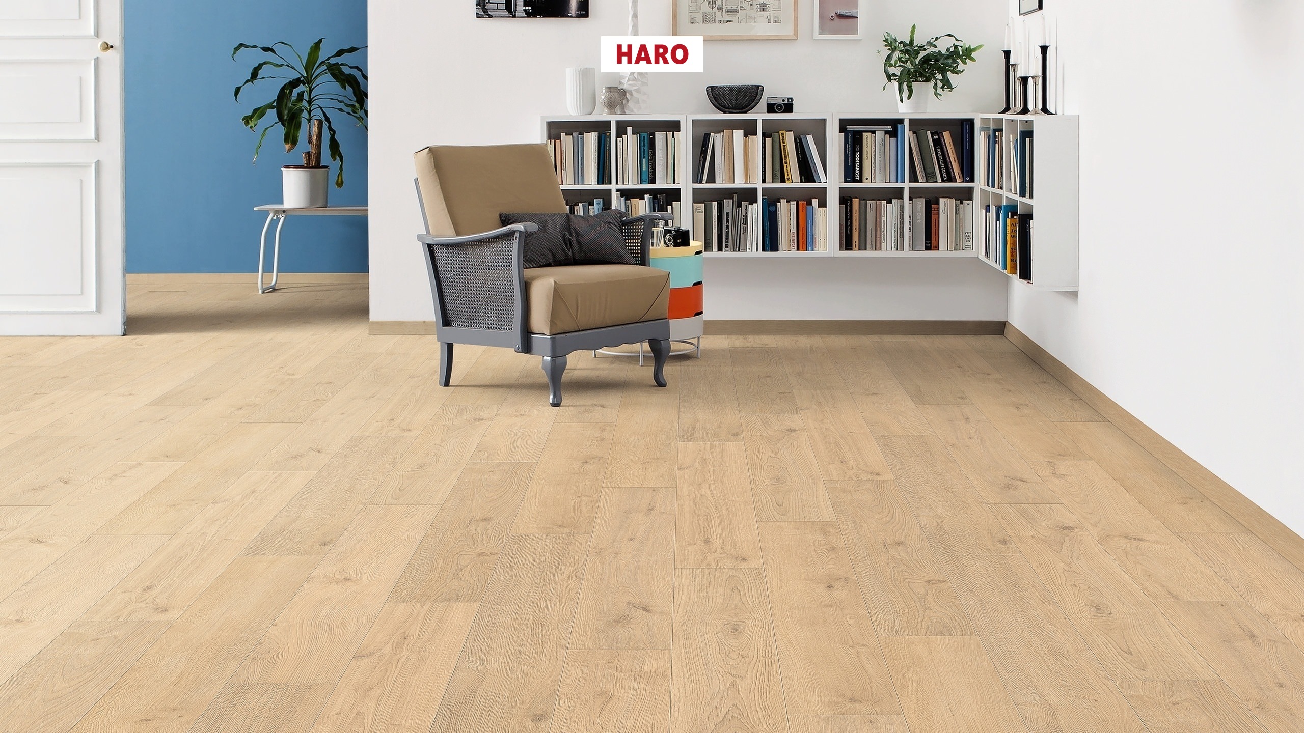 HARO Laminat Eiche Portland puro authentic Landhausdiele 4V | Tritty 100 | 2. Wahl | 9 m²-4018427377007 guenstig bei bodenverkauf.de kaufen HARO Laminat Eiche Portland puro authentic Landhausdiele 4V | Tritty 100 | 2. Wahl | 9 m²-4018427377007