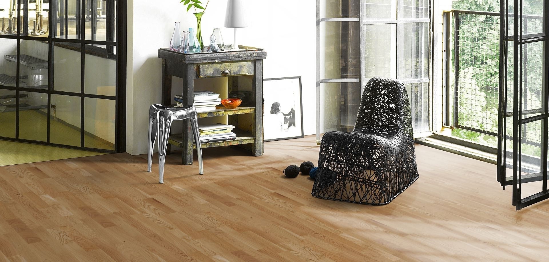 PARADOR Parkett Esche Rustic Schiffsboden 3-Stab lackversiegelt matt eichefarben | Classic 3025-4014809261995