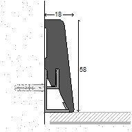 BELLFLOOR Bauhaus Sockelleiste SL 60 Weiß 18 x 60 x 2380 mm-# guenstig bei bodenverkauf.de kaufen BELLFLOOR Bauhaus Sockelleiste SL 60 Weiß 18 x 60 x 2380 mm-#