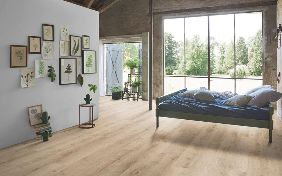 PARADOR Designboden Eiche Pure hell Landhausdiele Holzstruktur 4-seitige Fase | Modular ONE-4014809192206