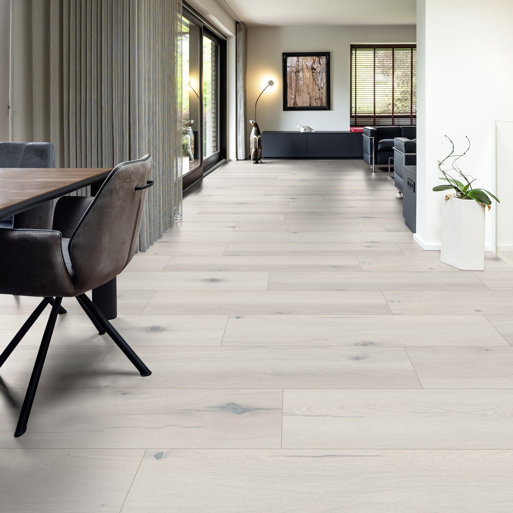 TER HÜRNE Laminat Eiche alabaster Schlossdiele 4-seitige V-Fuge G07 | Trend Line-4012853148637