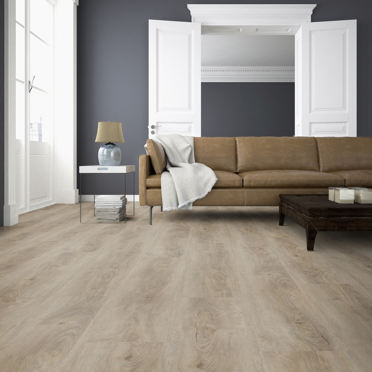 TER HÜRNE Design-Vinylboden Eiche Minsk tief-gebürstet Lange Landhausdiele | Grand Choice Comfort