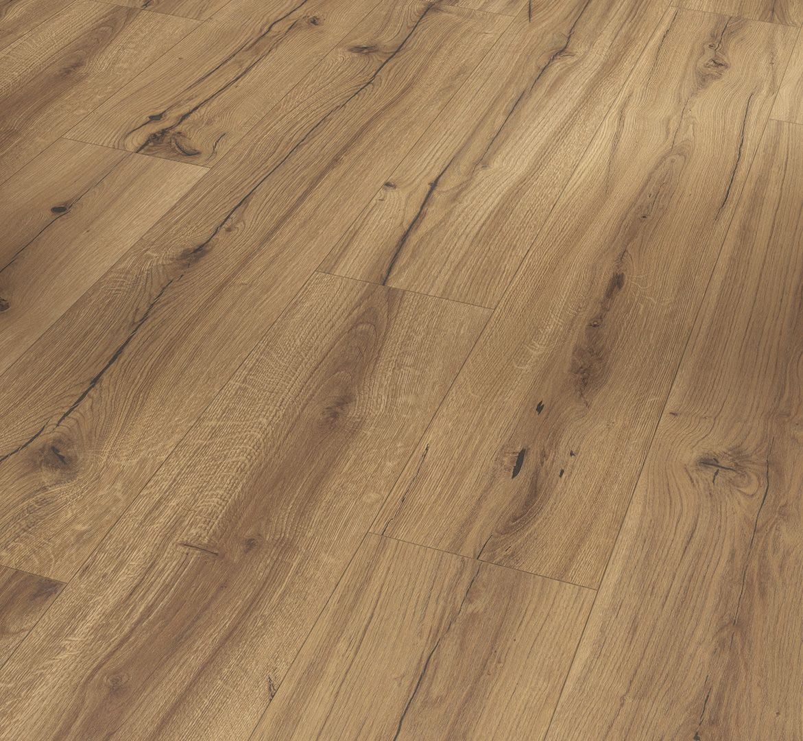 PARADOR Laminat Eiche History Landhausdiele Seidenmatte Struktur 4-seitige V-Fuge | Basic 400-4014809170341