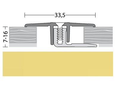 PRINZ Übergangsprofil Aluminium Gold 90 cm-4012406207200 guenstig bei bodenverkauf.de kaufen PRINZ Übergangsprofil Aluminium Gold 90 cm-4012406207200