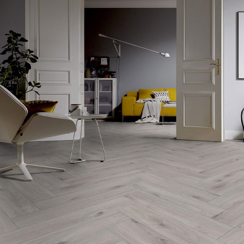 TER HÜRNE Laminat Eiche Igloo 4-seitige V-Fuge Y07 | Herringbone Edition-4012853162299