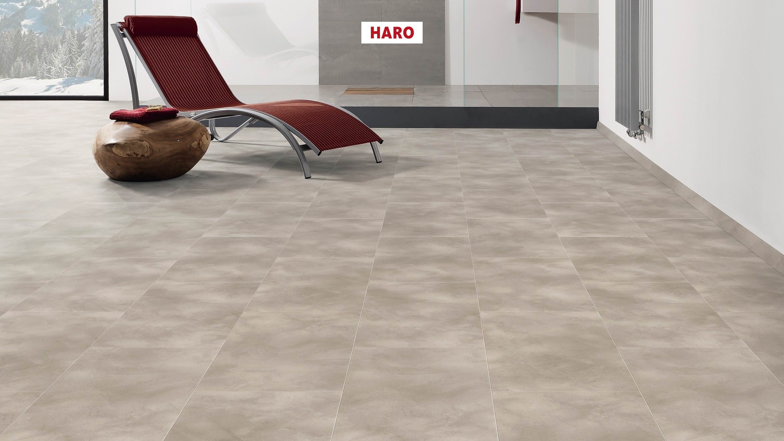 HARO Klebe-Designboden Piazza 4VM Beton hell Steinstruktur | DISANO Project-4018427444396
