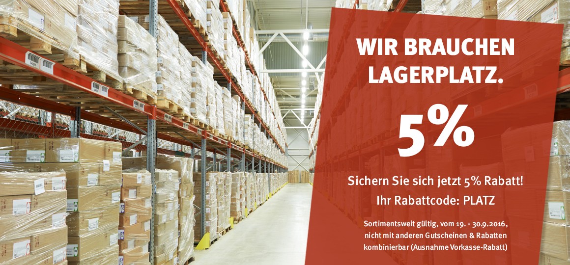 Wir brauchen Lagerplatz!