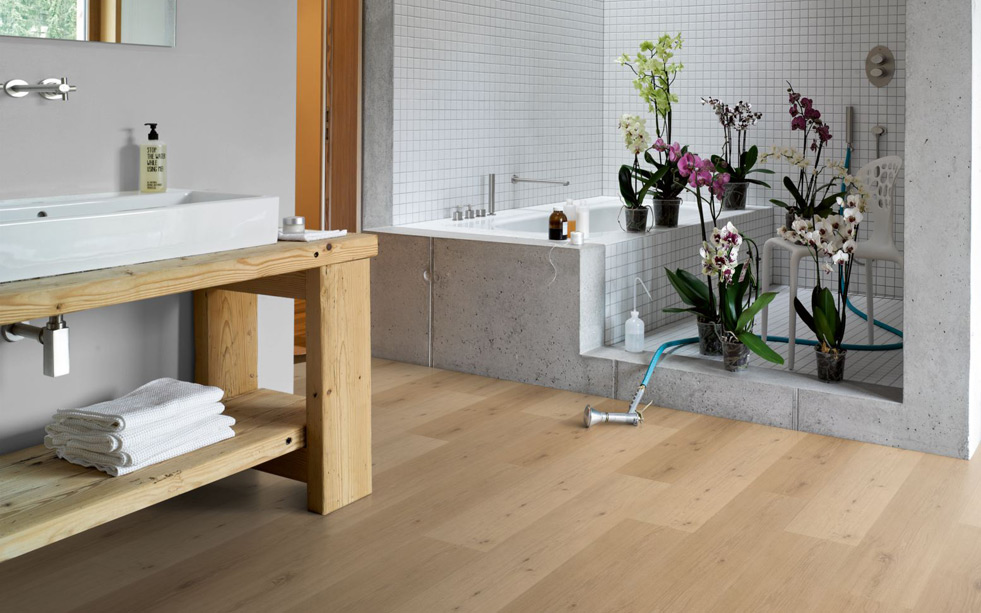 PARADOR Vinylboden Eiche Natural Mix hell Landhausdiele 4-seitige Fase | Classic 2070-4014809237419