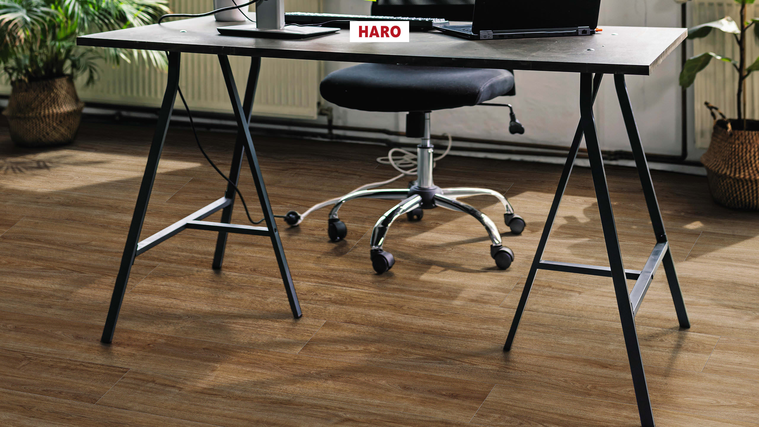 HARO Laminat Eiche Eleganza geräuchert Landhausdiele 4V | Tritty 200 Aqua Gran Via | 2.Wahl-4018427482664