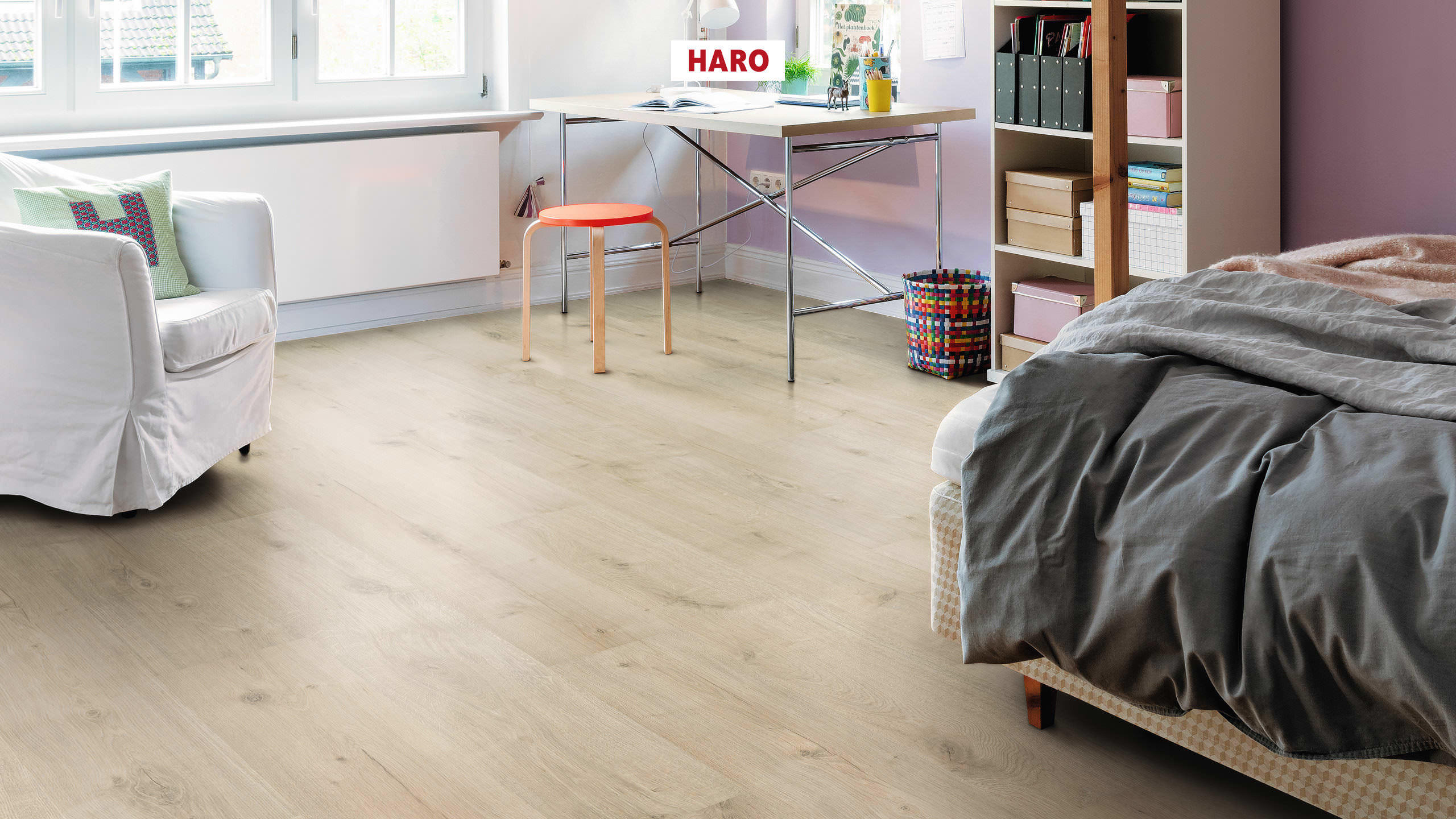 HARO Laminat Eiche Siena samtweiß soft matt Landhausdiele | Sonderedition NKL31-4018427488968