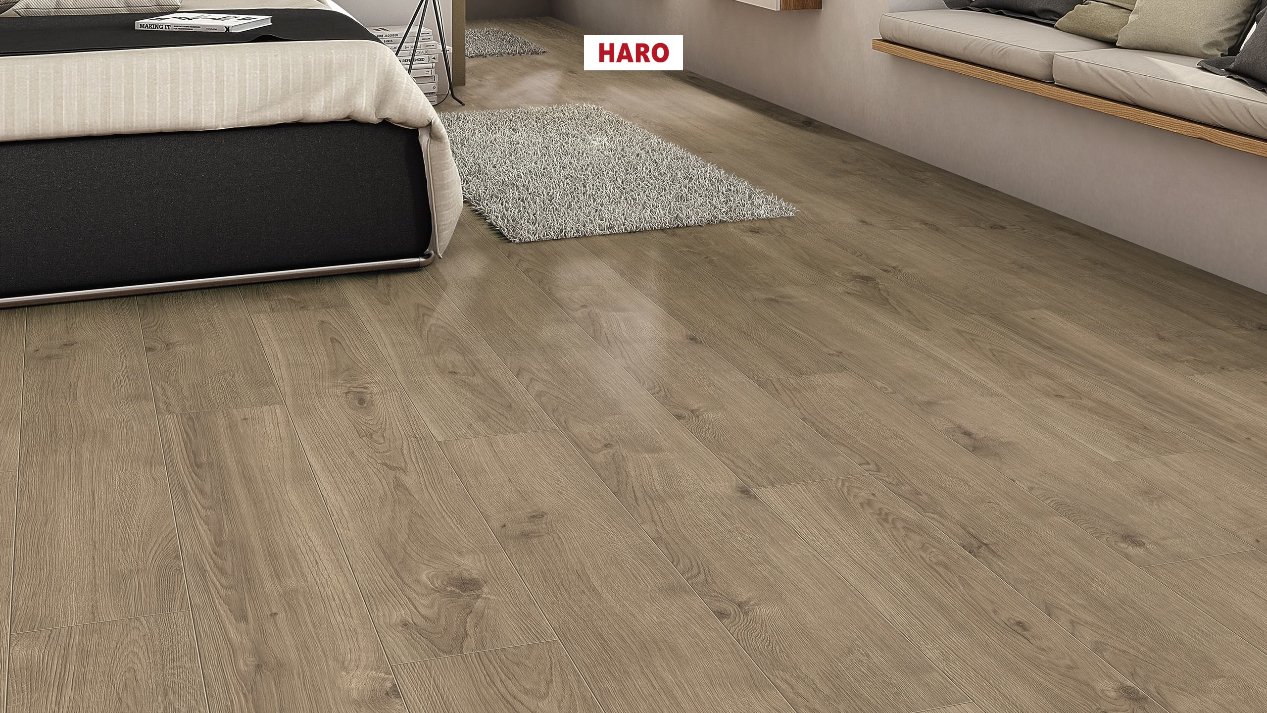 HARO Korkboden Arteo XL 4V Eiche Portland dunkelgrau permaDur | Corkett-4018427427283