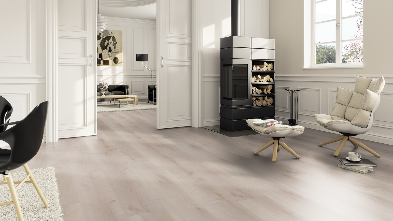 TER HÜRNE Vinylboden Eiche Borkum beige Lange Landhausdiele F04 | Pure Choice Compact | 26 m²-4012853128554