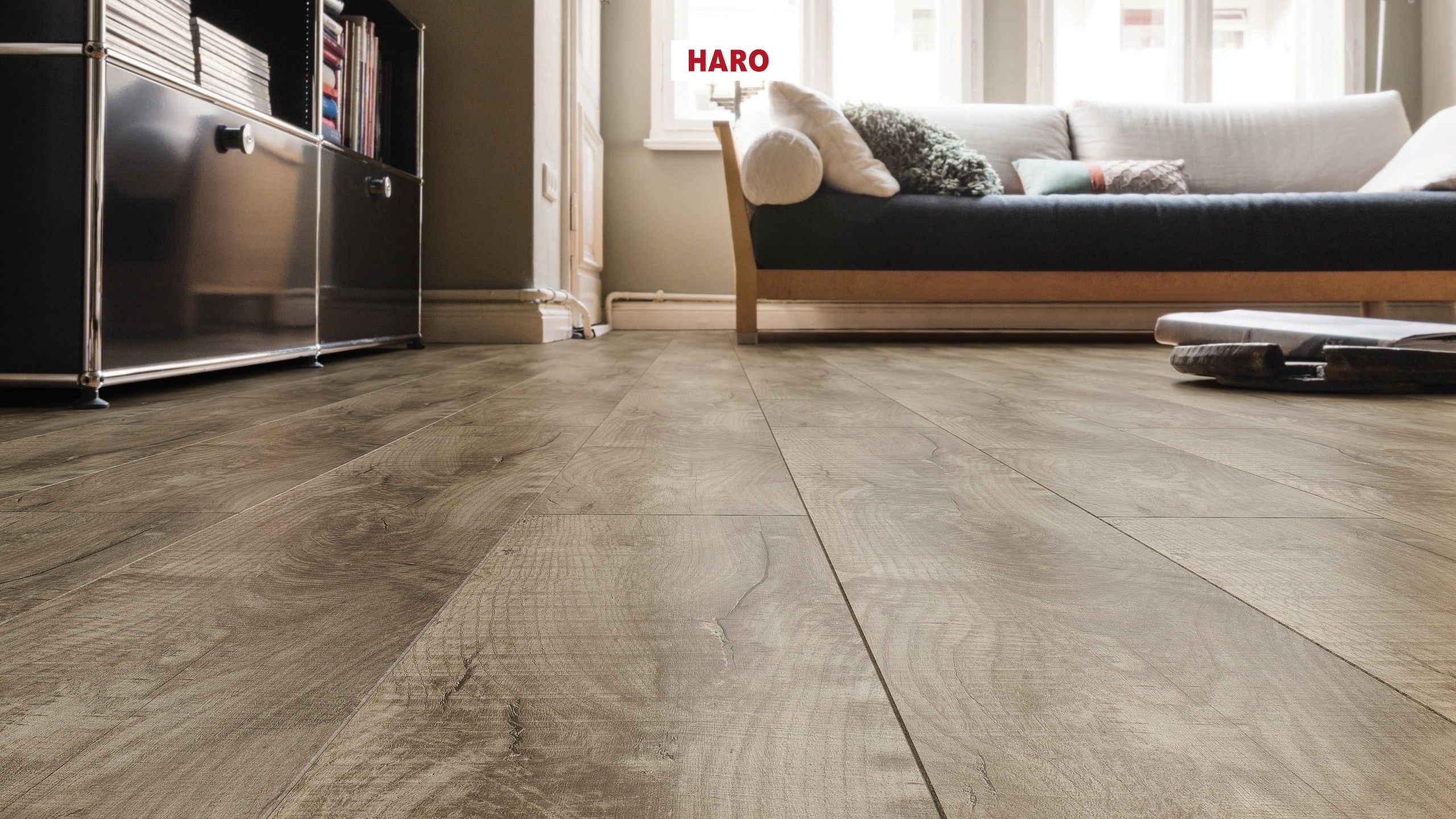 HARO Korkboden Arteo XL 4V Shabby Oak grau permaDur | Corkett-4018427427252