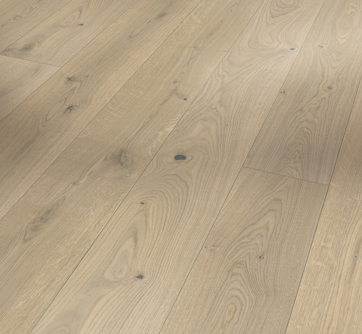 PARADOR Parkett Eiche Soave weiß Landhausdiele lackversiegelt weiß Minifase | Classic 3060 | 2. Wahl-4014809270102