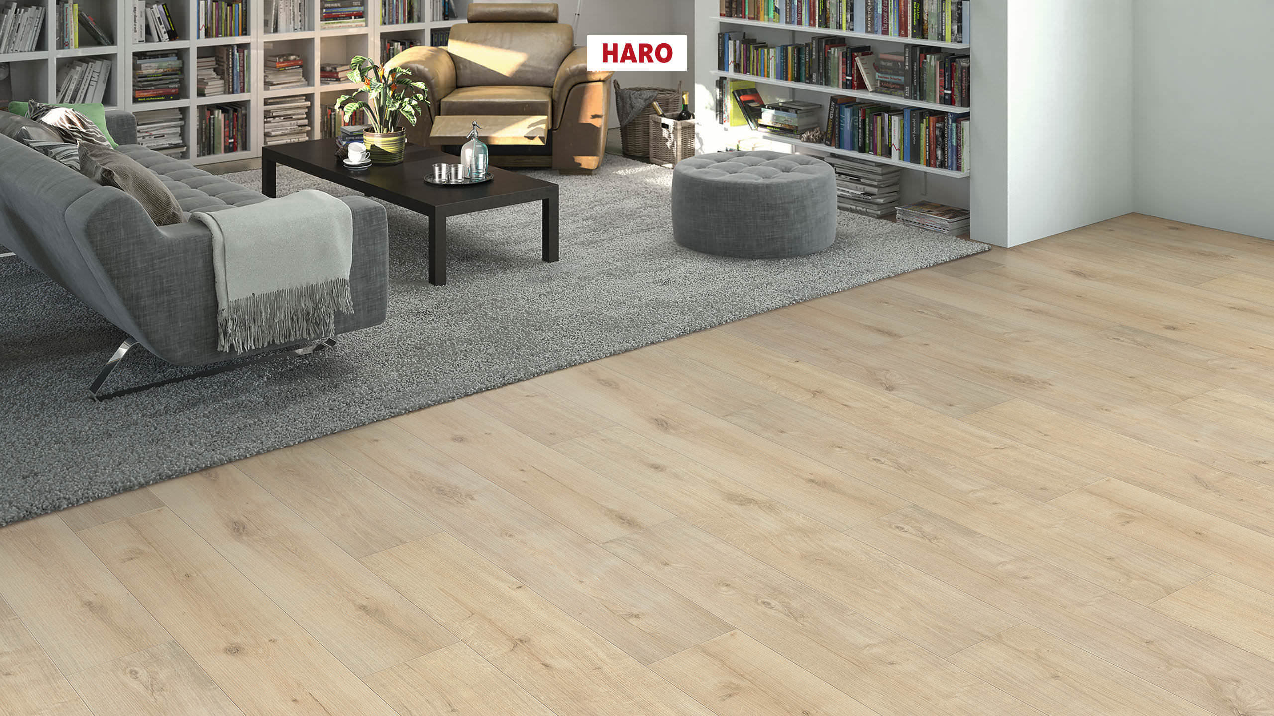 HARO Laminat Eiche Siena samtweiß soft matt Landhausdiele | Sonderedition NKL31-4018427488968