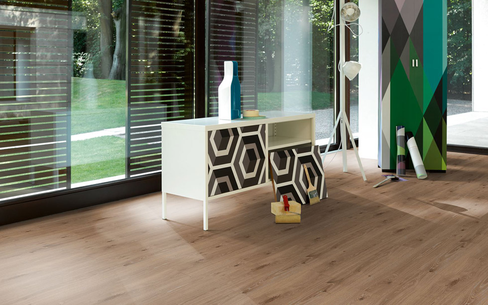 PARADOR Laminat Eiche dunkel gekälkt Landhausdiele Gebürstete Struktur | Urban 8-32 | 8,5 m²-4014809226475