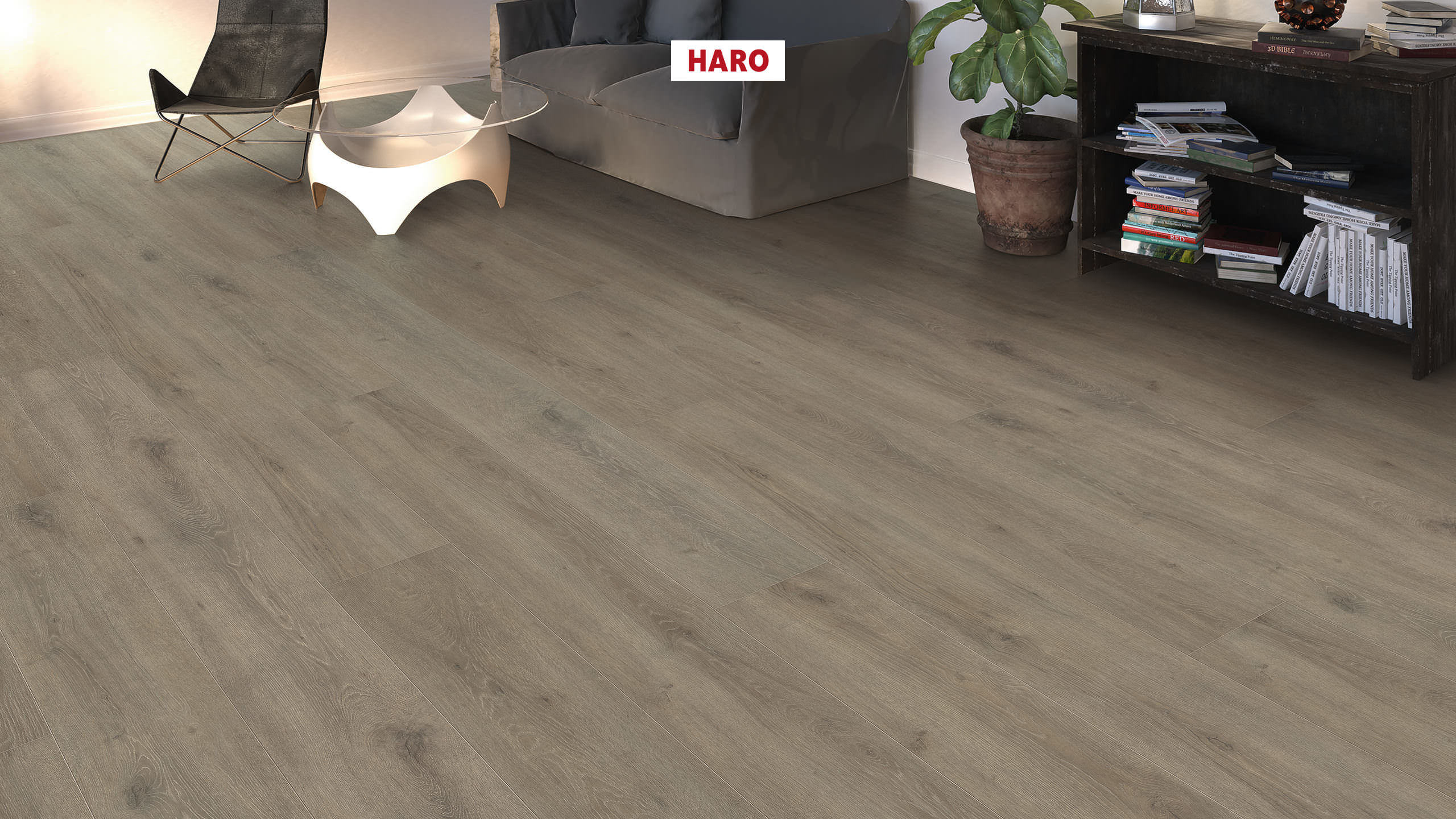 HARO Laminat Eiche Veneto mocca Landhausdiele 4V | Tritty 100 Gran Via Sonderedition | 8 m²-4018427474768