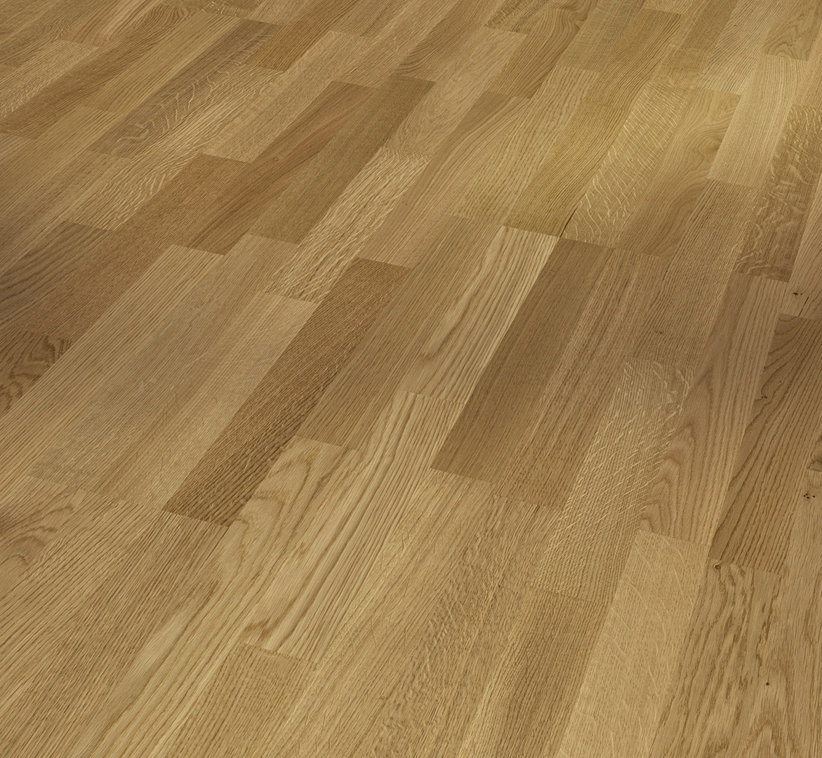PARADOR Parkett Eiche Natur Schiffsboden 3-Stab lackversiegelt matt | Classic 3060 | 32 m²
