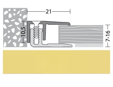 PRINZ Abschlussprofil Aluminium Gold 90 cm-4012406207521 guenstig bei bodenverkauf.de kaufen PRINZ Abschlussprofil Aluminium Gold 90 cm-4012406207521