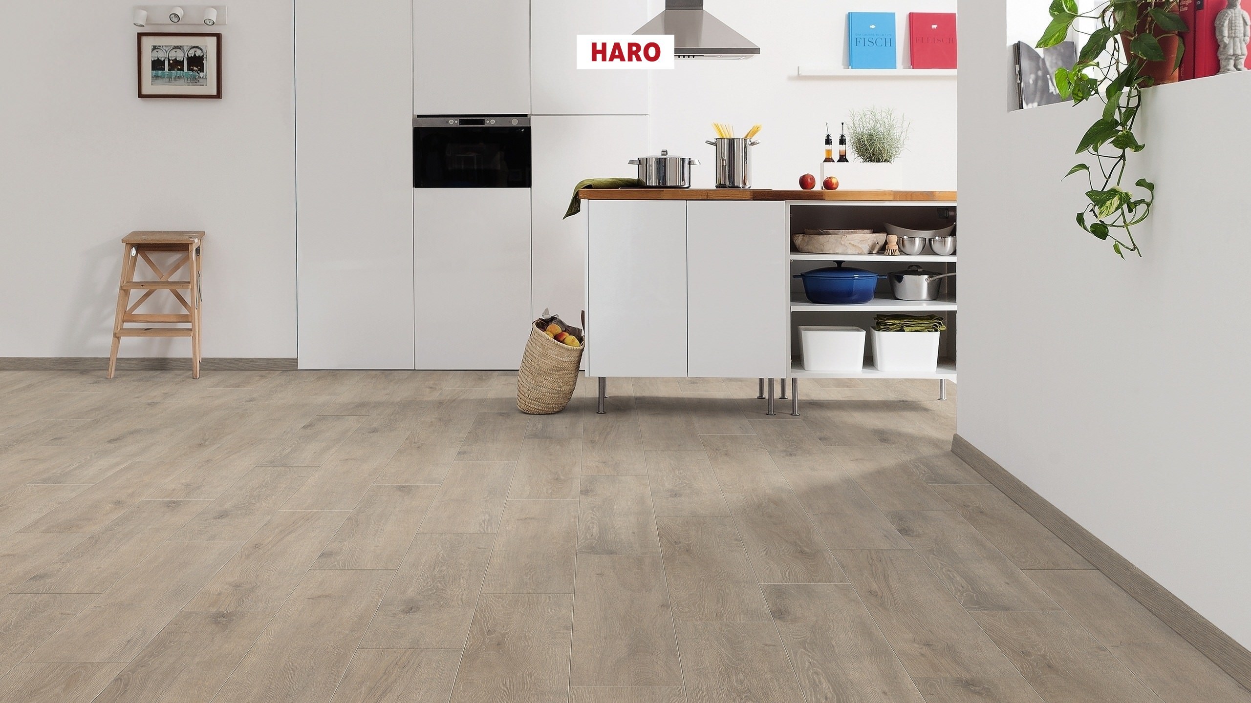 HARO Laminat Eiche Veneto mocca Landhausdiele 4V | Tritty 100 Gran Via Sonderedition | 8 m²-4018427474768