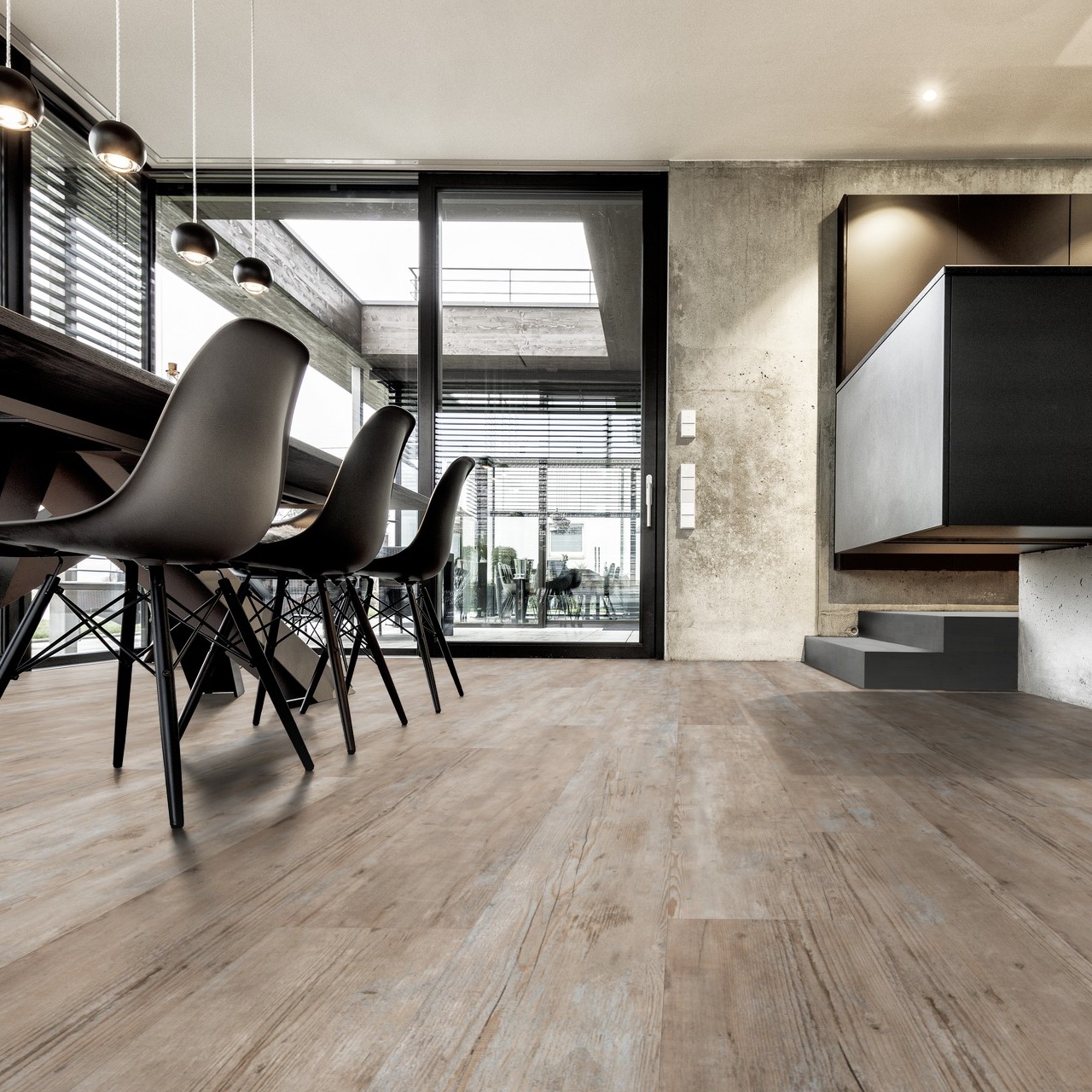 TER HÜRNE Design-Vinylboden Pinie Lagos tief-gebürstet Lange Landhausdiele | Grand Choice Comfort