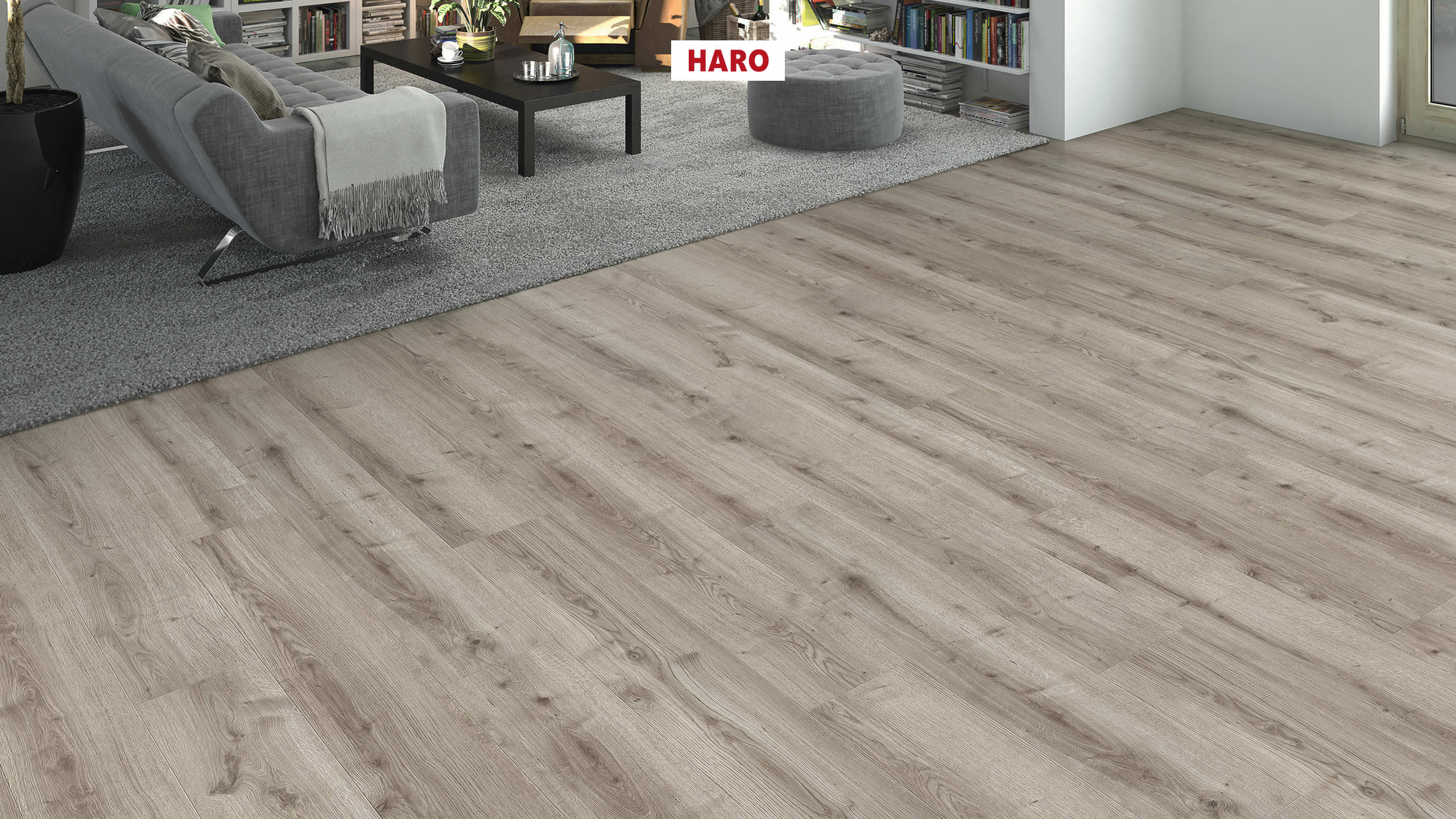HARO Designboden Eiche Ontario grau Landhausdiele 4V | DISANO WaveAqua | 2. Wahl-4018427471835