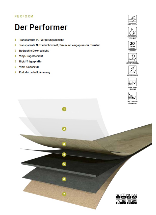 TER HÜRNE Design-Vinylboden Stein Neapel Naturstein E14 | Stone Choice Perform-4012853137709