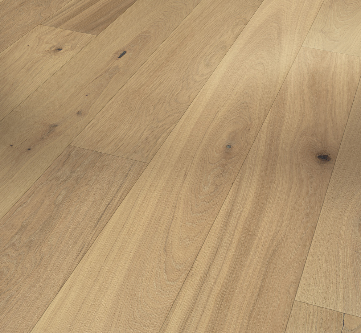 PARADOR Parkett Eiche Rustikal Landhausdiele lackversiegelt matt weiß Minifase | Classic 3060-4014809158912