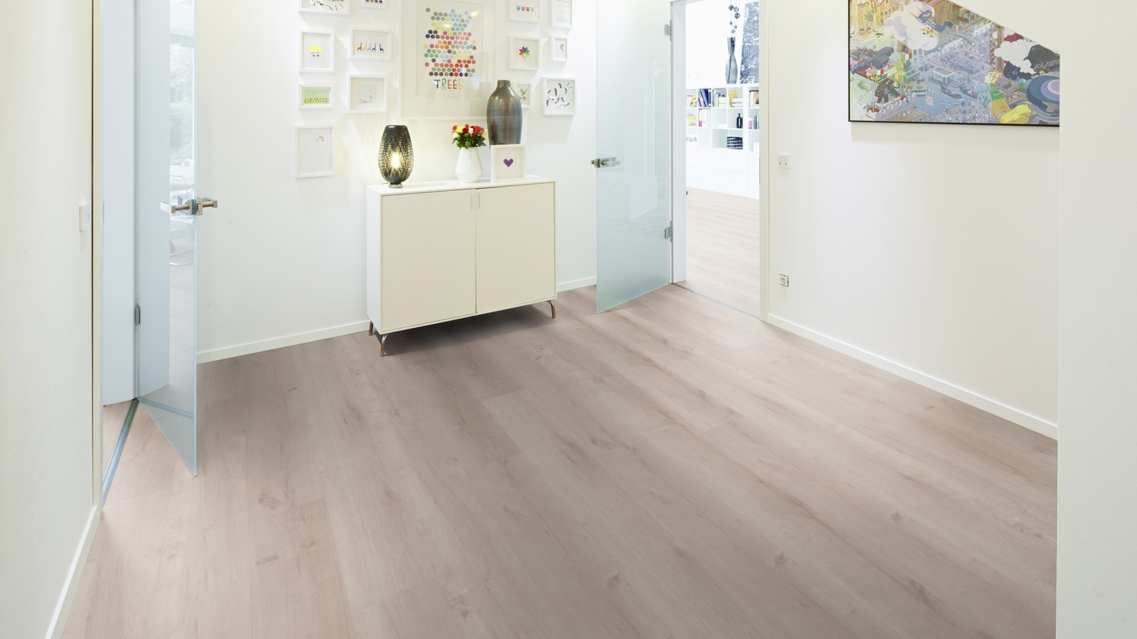 TER HÜRNE Vinylboden Eiche Borkum beige Lange Landhausdiele F04 | Pure Choice Compact | 26 m²-4012853128554