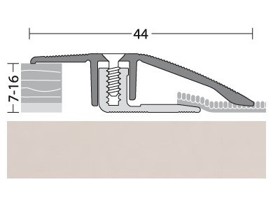 PRINZ Anpassungsprofil Aluminium Silber 90 cm-4012406207408